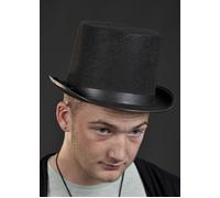 Halloween Adult Gothic Vampire Black Felt Fancy Dress Scary Cosplay Top Hat