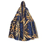 Halloween Adult Hooded Cape Cloak YYHHAOFA the old hollywood Pattern Super Large Hooded Cloak with Bow Tie
