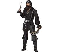 Halloween adult men's and women's pirate costumes, role-playing men's Robin Hood cyclops suit stage costumes (Male pirate,XL)