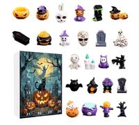 Halloween Advent 2025, Classic Pumpkin Ghost Halloween Advent, Spooky Pendants Doll Figures Ornament Festive Holiday Decor for Kids Home Adults Friends Shop Family Girls