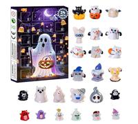 Halloween Advent,2025 Halloween Spooky 24 Days Countdown Calendar | Decorative Cute Home Decor for Holiday Festival Shops Teens Adults Desk Bookshelf Window