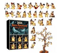 Halloween Advent - 2D Acrylic 24 Days 2026 HallowGhost Room Decor, Reusable