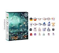 Halloween Advent Calendar 2025,24 Days Halloween Countdown Calendar, Contains 24 Horror-themed Witch Pumpkin Dolls, Surprise Toys Set Gift For Kids Toddlers Boys Grils (A)