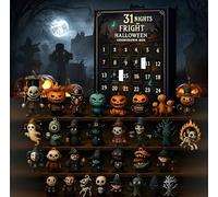 Halloween Advent Calendar 2025, 31 Nights of Fright, Halloweens Countdown Calendarm, 31 Kinds of Horror Ornaments Mini Collection Decorations Best Gift (Countdowns to 31 days)