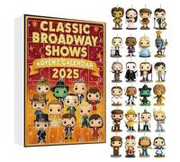 Halloween Advent Calendar 2025 Classic Broadway Shows Advent Calendar Ornaments 24 Days Countdown Calendars With Iconic Musical Character Collectibles Acrylic Hanging Pendant Gifts for Theater Lovers