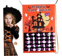 Halloween Advent Calendar 2025 Detachable Ghosts Felt Countdown Calendar Wall Hanging Halloween Decorations for Kids Gift