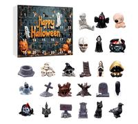 Halloween Advent Calendar 2025, Halloween Countdown Calendar 2025 for Kids and Adults with 24 pcs Classic Doll Collectible Figures, Hanging Charms & Mini Decorations
