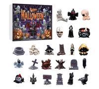 Halloween Advent Calendar 2025 Halloween Horror Figures Advents Calendar Cute Doll Collectible Figures & Surprise Toys Resin Creepy Collectible Doll Decoration Advent Calendars Gift Box for Kid Adults
