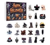 Halloween Advent Calendar 2025 Halloween Horror Figures Advents Calendar Cute Doll Collectible Figures & Surprise Toys Resin Creepy Collectible Doll Decoration Advent Calendars Gift Box for Kid Adults