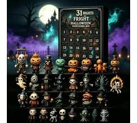 Halloween Advent Calendar 2026, 31 Days Halloween Countdown Box | Horror Halloween Countdown Calendar, 31 Kinds Figurines, Funny Advent Calendar Boxes for Collection Decorations Best #A