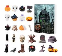 Halloween Advent Calendar,24-Day Horror Figures Advent Calendar,24-Day Surprised Box,Resurrection Day Horror Resin Figurines,Halloweens Figurine