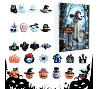 Halloween Advent Calendar - Countdown Calendar 24pcs | Immersive Halloween Count-Elbow | Mini Numbers Doll Collectible | Scary Gift for Boys Girls Christmas
