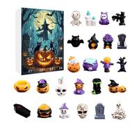 Halloween Advent Calendar With 24 Diorama Scenes For Home And Party Decoration, Resin Material, And Engaging Countdown To Halloween((Section D))