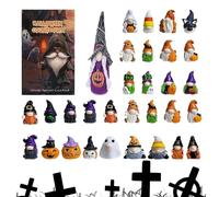 Halloween advent calendarrs 2025 - Delightful Horror Figures advent calendarr | Durability 24 Day Halloween Countdown Calendar | Spooky Cute Ghost Design for Shelf Fireplace Desktop Mantel
