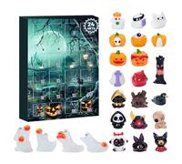 Halloween Advent Calendars 2025, Contains 24 Gifts Dolls,Horror Advent Calendars, 24PCS Halloween Figurines Countdown Calendar Desktop Ornament (E)