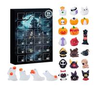 Halloween Advent Calendars 2025, Contains 24 Gifts Dolls,Horror Advent Calendars, 24PCS Halloween Figurines Countdown Calendar Desktop Ornament (A)