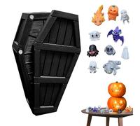 Halloween Advent | Countdown Calendar Toy | Holiday Coffin Shape Decorations for Desktop Bookshelf Workplace Birthday Vacation
