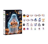Halloween Advents Calendar 2025, Halloween 3D Ghos-t Countdown Calendar, 24-Day Surprised Box, Collectible Doll Figures, Home Kitchen Display,Party Supply Gift Idea (E,One Size)