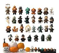 Halloween Advents Calendars 2025-3inch, 31 Nights of Fright, Horror Advents Calendars, With 31PCS Collectible Scary Doll, Hanging & Mini Decorations for Halloween Party & Col