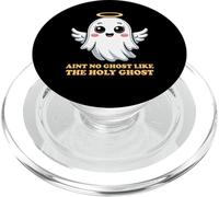 Halloween Ain't No Ghost Like The Holy Ghost Angel Halo PopSockets PopGrip for MagSafe