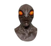 Halloween Alien Latex Mask, Realistic Full Head Mask Scary Mask, Adults Costume Party Carnival Cosplay Dress Up Accessories (D)