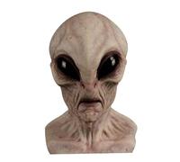 Halloween Alien Mask - Latex Helmet Costume, Scary Full Head Cover | Horror Cosplay Prop for Party Carnival Show, Mask | Scary Alien Disguic for the Costu