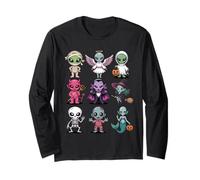 Halloween Alien T-Shirt - Cute Spooky Extraterrestrial UFO Long Sleeve T-Shirt