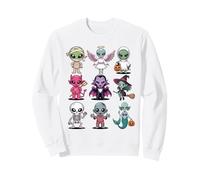 Halloween Alien T-Shirt - Cute Spooky Extraterrestrial UFO Sweatshirt