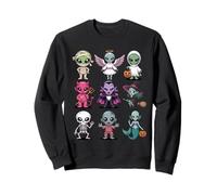 Halloween Alien T-Shirt - Cute Spooky Extraterrestrial UFO Sweatshirt