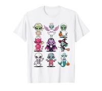 Halloween Alien T-Shirt - Cute Spooky Extraterrestrial UFO T-Shirt