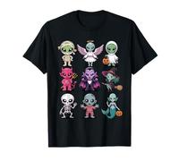 Halloween Alien T-Shirt - Cute Spooky Extraterrestrial UFO T-Shirt