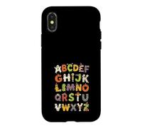 Halloween Alphabet Abc Spooky Monster Ghost Pumpkin Teacher Case for iPhone X/XS