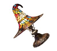 Halloween Ambient Lighting Witches Hat Desk Lamp Party Decoration Mysterious Yellow Glows Resin Art Bedroom Gothic Decors