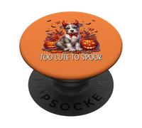 Halloween American Bulldog Is Too Cute To Spook Pit Bull Mom PopSockets Adhesive PopGrip