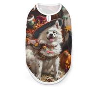 Halloween American Eskimoess Dog Dog Shirts Sleeveless T-Shirt Pet Tank Top Soft Summer Vests Clothes for Dogs And Cat 2XL