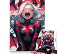 Halloween Anime Girl Sexy for Adults 1000 Piece Jigsaw Puzzle Mental Skill Anxiety Relief Playful Challenge Table Accent (38x52cm)