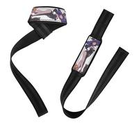 Halloween Anime Pumpkin Girl Fitness Lifting Straps Anti Slip Working Out Gym Accessories for Workout, Gym, Powerlifting, Bodybuilding
