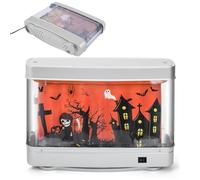 Halloween Aquarium, Halloween Aquarium Lamp | Aquarium Lamp, Ghost and False, LED Table Lamp, False Aquarium Halloween LED Light LED Lights for Office with Office