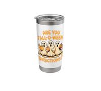 Halloween are You Fall-O-Ween Directions Ghost Stainless Steel Insulated Tumbler
