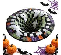 Halloween Area Rug Non-Slip Spooky Soft Scary Optical Illusion Mat