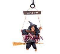 Halloween Arrangement Ghost Festival Bar Decoration Horror Scary Hanging Ghost Flying Witch Pendant, Gray