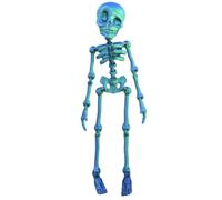 Halloween Articulated Poseable Skeleton 3D Printed Horror Skull Magnet Fridge Sticker Skeleton Refrigerator Magnet for Halloween Kitchen Office Whiteboards