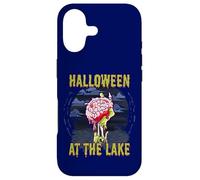 Halloween At The Lake Zombie Hand With Brain Scary Case for iPhone 17