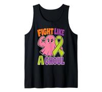 Halloween Awareness Fight Like A Ghoul Pink Ghost Gift Tank Top