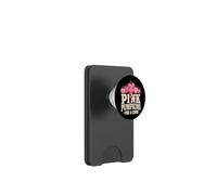 Halloween Awareness Pink Pumpkins For A Cure Jack O Lantern PopSockets PopWallet for MagSafe
