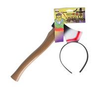 Halloween Axe Headband, Scary Through Head Costume Prop with Bloody Design, Funny Horror Head Accessory for Adults Kids, Party Decoration for Spooky Celebrations 30 * 20 * 1cm