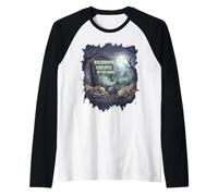 Halloween Axolotl Skeleton Ghost Spooky Wildlife Raglan Baseball Tee