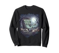 Halloween Axolotl Skeleton Ghost Spooky Wildlife Sweatshirt