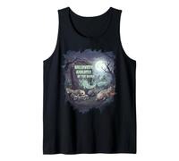 Halloween Axolotl Skeleton Ghost Spooky Wildlife Tank Top