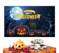Halloween Background,Happy Halloween Banner - Studio Props Indoor Decor for Adult Birthday School Activity Family Home Wedding Party